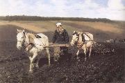 Ilya Repin A Ploughman,Leo Tolstoy Ploughing oil painting reproduction